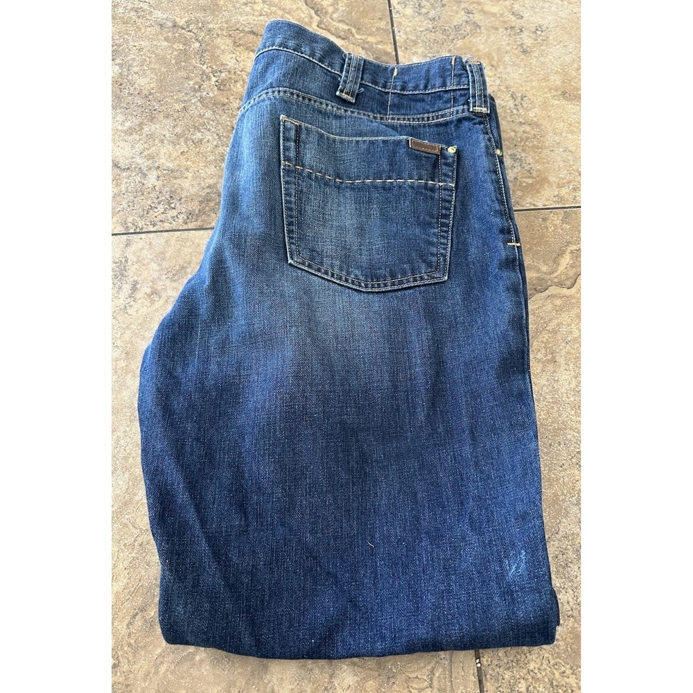 Carhartt Jeans Mens 40 X 32 Relaxed Fit Dark Blue Flex Denim